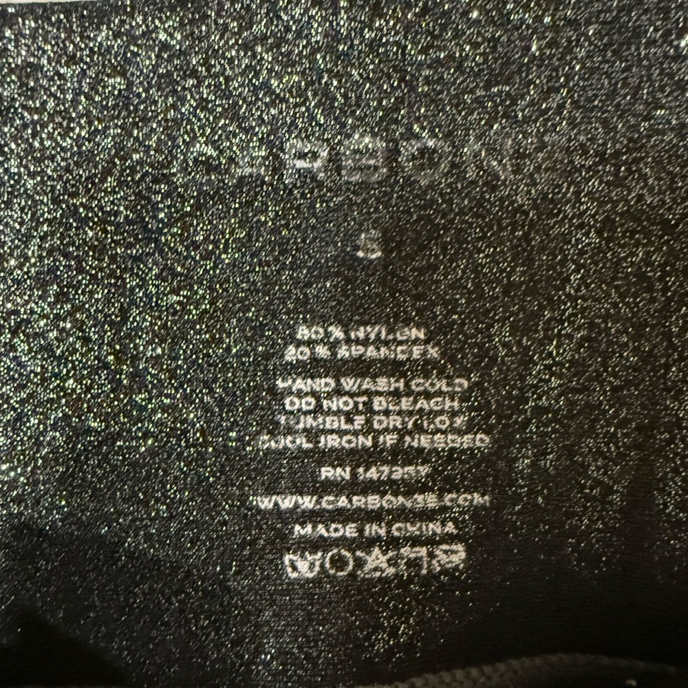 Carbon38 Black Shimmer Moto Leggings - Picture 12 of 16